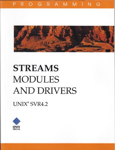 Stock image for Streams Modules and Drivers Unix Svr4.2 (Unix System V Programming) for sale by HPB-Red