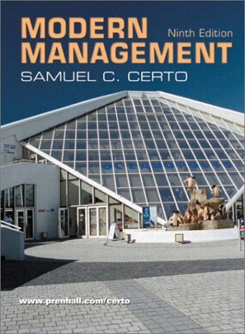 9780130670892: Modern Management: Adding Digital Focus: United States Edition