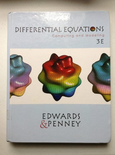 Imagen de archivo de Differential Equations: Computing and Modeling a la venta por ThriftBooks-Atlanta