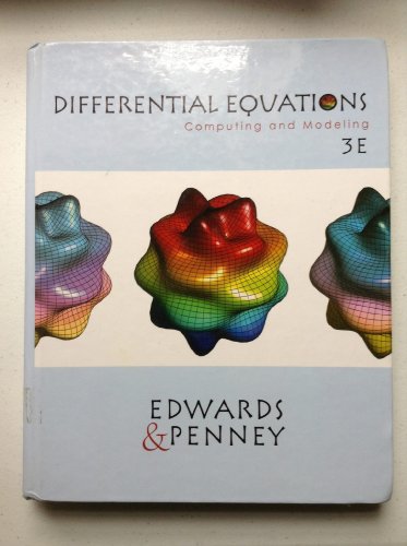 9780130673374: Differential Equations: Computing and Modeling