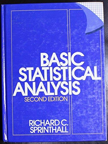 Beispielbild fr Basic Statistical Analysis, 2nd Edition zum Verkauf von BookDepart