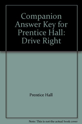 Stock image for Companion Answer Key for Prentice Hall: Drive Right for sale by Booksavers of MD