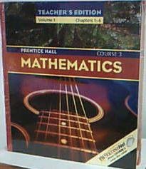 Mathematics Course 3 (Vol. 1 & 2) (9780130685575) by Randall I. Charles