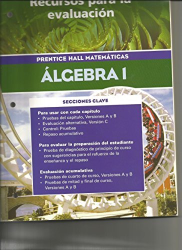 Stock image for Recursos Para La Evaluacion Assessment Resources (Prentice Hall Matematicas Algebra 1) for sale by Nationwide_Text