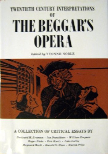 9780130698155: Twentieth century interpretations of The beggar's opera: A collection of critical essays