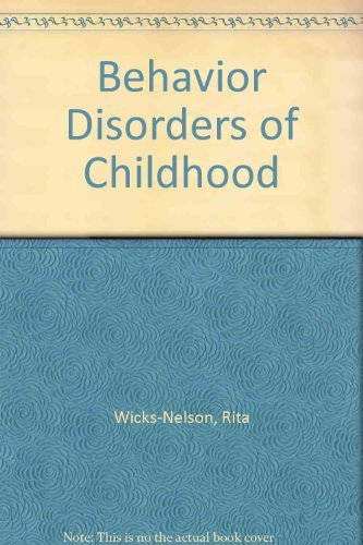 Stock image for Behavior Disorders of Childhood for sale by Wonder Book