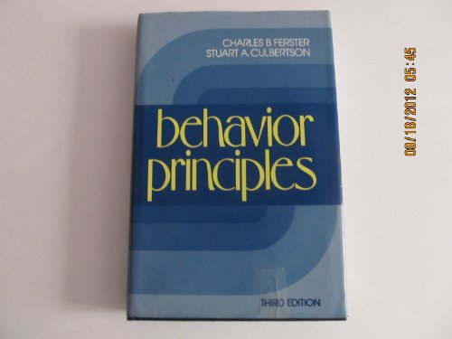 Beispielbild fr Behavior Principles zum Verkauf von Better World Books