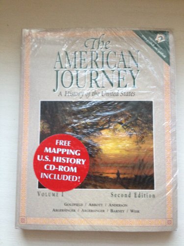 American Journey, Volume I / With Cd (9780130725424) by David R. Goldfield