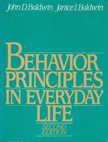 Stock image for Behavior Principles in Everyday Life for sale by BookHolders
