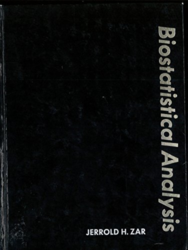 Beispielbild fr Biostatistical Analysis (Prentice-Hall biological sciences series) zum Verkauf von Wonder Book