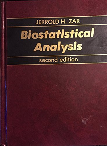 Imagen de archivo de Biostatistical Analysis Edition a la venta por HPB-Red