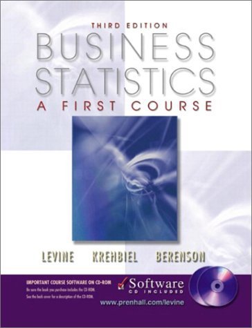 9780130782014: Business Statistics: A First Course