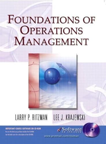 9780130782977: Foundations of Operations Management (Book & CD-ROM)
