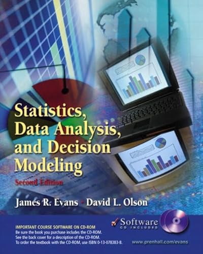 Imagen de archivo de Statistics, Data Analysis and Decision Modeling and Student CD-ROM a la venta por Ammareal