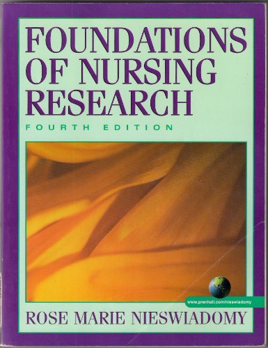 Imagen de archivo de Foundations of Nursing Research & Webct Pkg a la venta por Iridium_Books