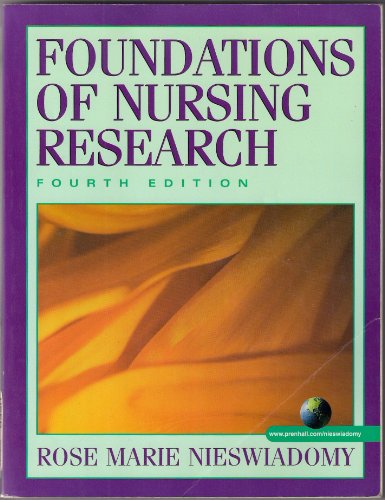 Stock image for Foundations of Nursing Research & Webct Pkg for sale by Iridium_Books