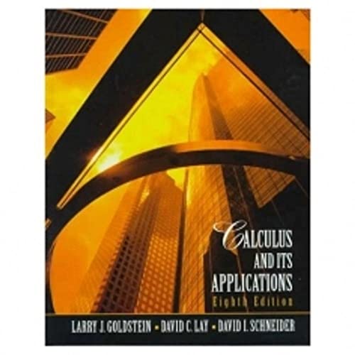 Beispielbild fr Calculus and Its Applications zum Verkauf von Wonder Book