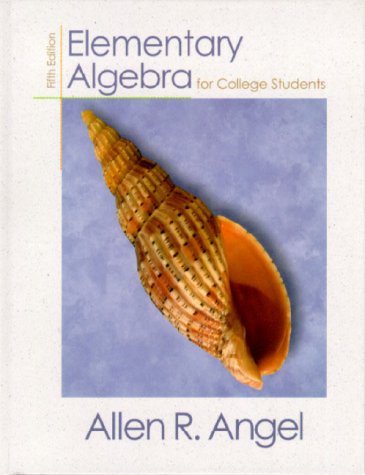 Imagen de archivo de Elementary Algebra for College Students a la venta por BookHolders