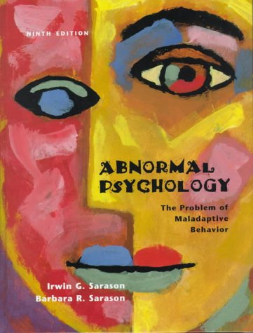 Beispielbild fr Abnormal Psychology : The Problem of Maladaptive Behavior zum Verkauf von Better World Books