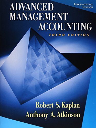 9780130802200: Advanced Management Accounting: International Edition