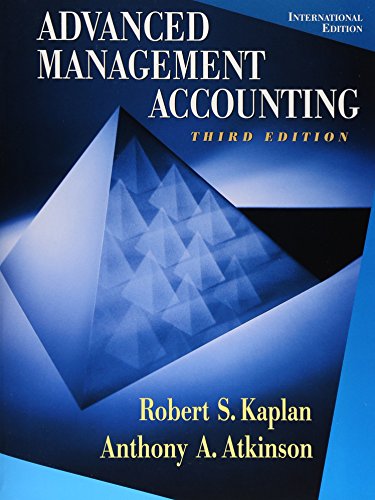 9780130802200: Advanced Management Accounting. Third Edition: International Edition