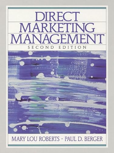 9780130804341: Direct Marketing Management: United States Edition