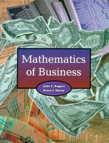 Imagen de archivo de Mathematics of Business a la venta por ThriftBooks-Dallas