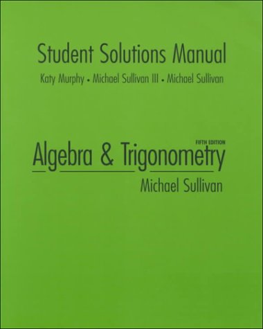 9780130810212: Algebra and Trigonometry