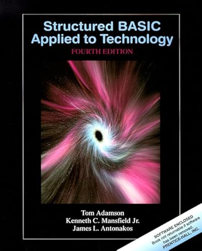 Imagen de archivo de Structured BASIC Applied to Technology (4th Edition) a la venta por Hawking Books