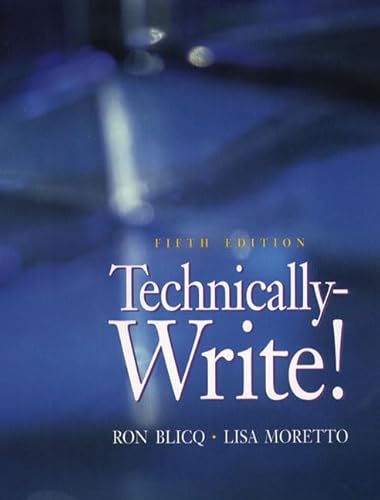 9780130811776: Technically-Write (5th Edition)