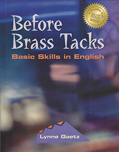 Stock image for Before Brass Tacks: Basic Skills In English for sale by Basi6 International