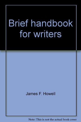 Beispielbild fr Brief handbook for writers zum Verkauf von Wonder Book