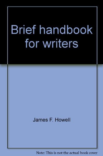 9780130820259: Title: Brief handbook for writers