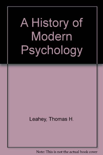 9780130822406: A History of Modern Psychology