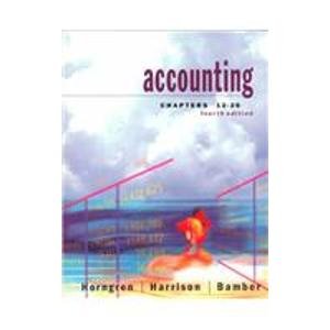 Beispielbild fr Accounting, Chapters 12-26 (4th Edition) zum Verkauf von Wonder Book