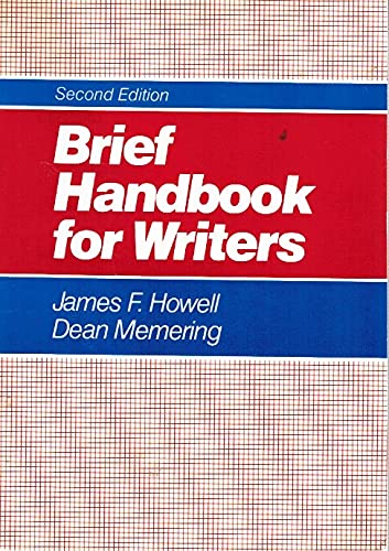 Imagen de archivo de Brief handbook for writers a la venta por Wonder Book