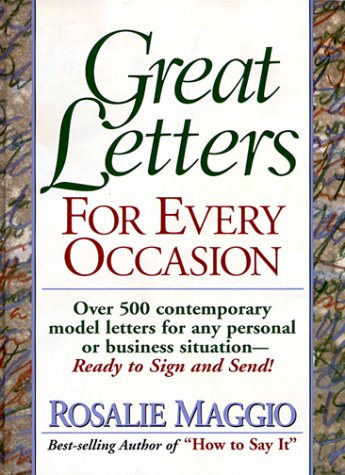 Stock image for Great Letters for Every Occasion for sale by Better World Books