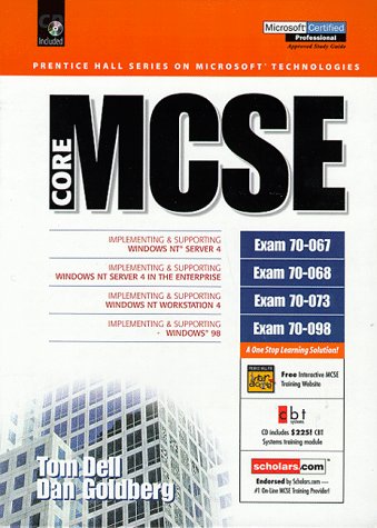 Stock image for Core MCSE: Exam 70-067; Exam 70-068; Exam 70-073; Exam 70-098. Includes CD Rom. Prentice Hall Series on Microsoft Technologies. for sale by SUNSET BOOKS