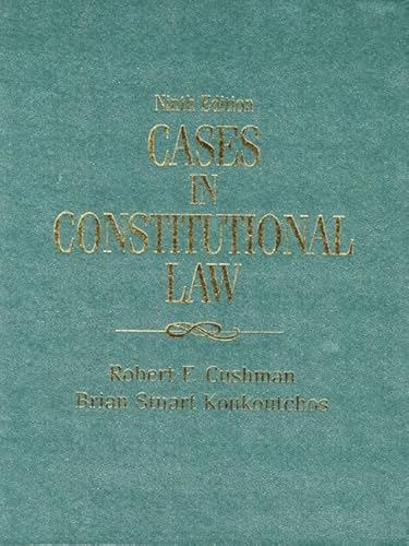 9780130832795: Cases in Constitutional Law