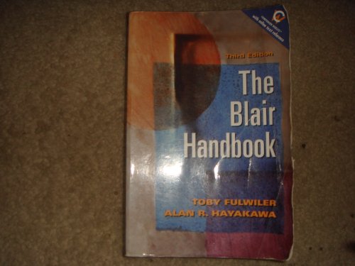 Beispielbild fr Blair Handbook, The zum Verkauf von Wonder Book