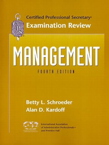 Beispielbild fr CPS Examination Review for Management zum Verkauf von Better World Books