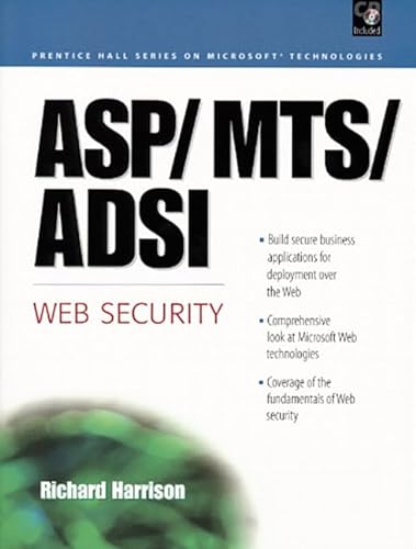 ASP/MTS/ADSI Web Security (9780130844651) by Harrison, Richard