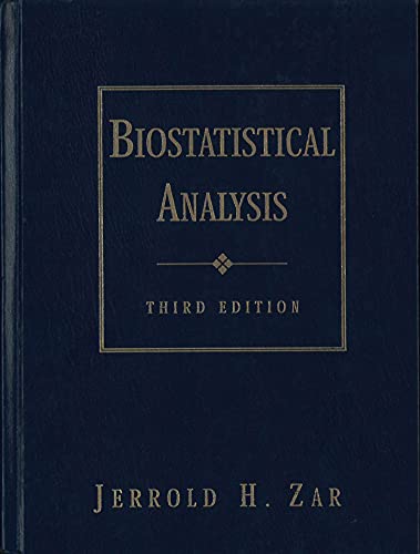Beispielbild fr Biostatistical Analysis zum Verkauf von Better World Books