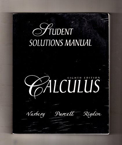 Beispielbild fr Calculus (8th Edition): Student Solutions Manual zum Verkauf von Wonder Book