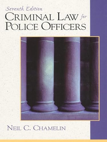 Imagen de archivo de Criminal Law for Police Officers a la venta por ThriftBooks-Dallas