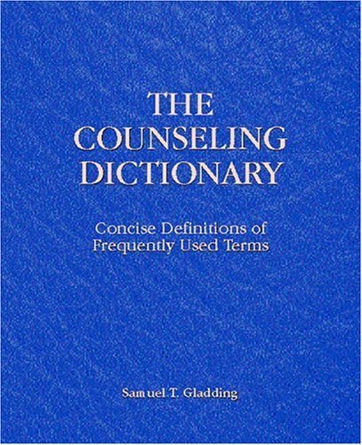 Imagen de archivo de The Counseling Dictionary a la venta por BookHolders