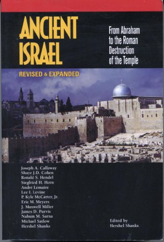 Imagen de archivo de Ancient Israel : From Abraham to the Roman Destruction of the Temple a la venta por Better World Books