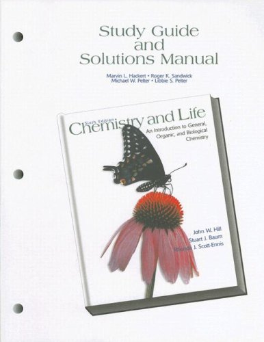 Beispielbild fr Study Guide and Partial Solutions Manual for Chemistry and Life: An Introduction to General, Organic and Biological Chemistry zum Verkauf von Iridium_Books