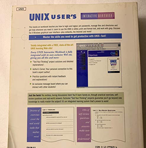 Advanced Unix User's Interactive Workbook (9780130854568) by McMullen, John