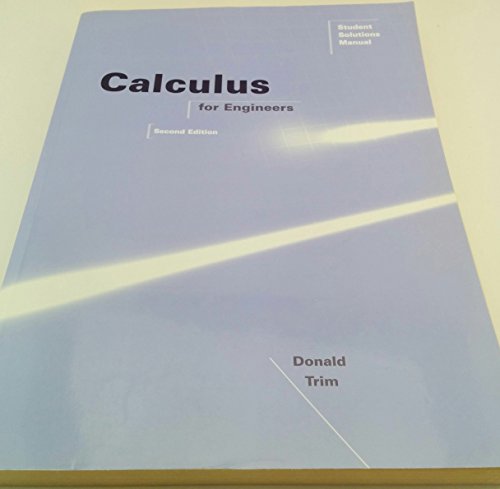 Beispielbild fr Calculus for Engineers: Student Solutions Manual zum Verkauf von ThriftBooks-Atlanta